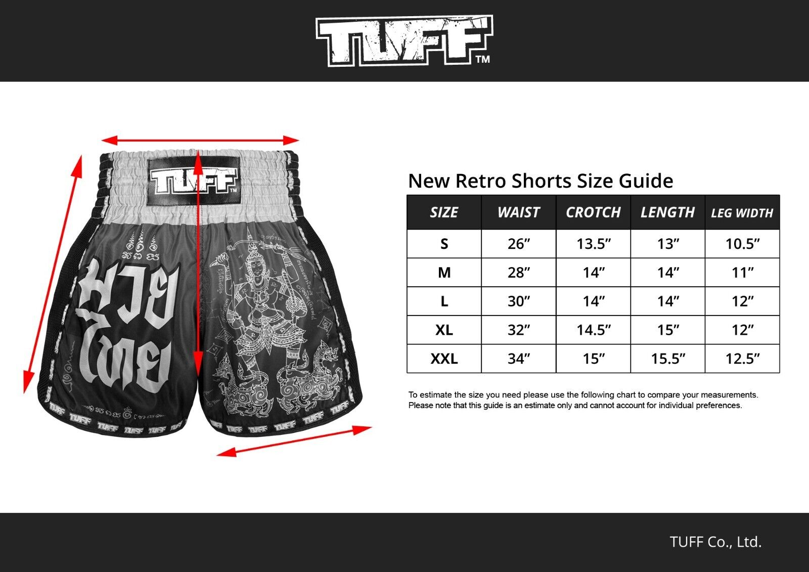 TUFF Muay Thai Shorts The King Of Naga MSC107