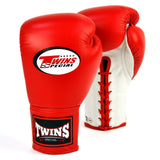 Twins Leather Lace-Up Muay Thai Boxing Gloves BGLL1