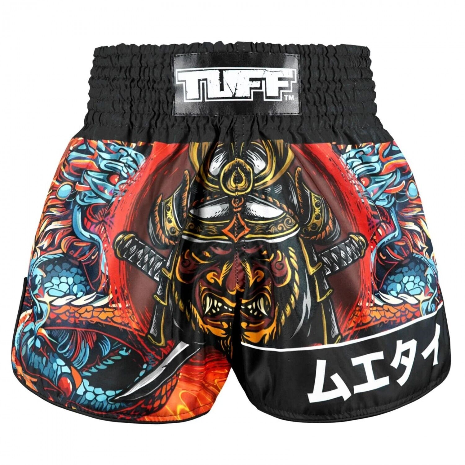 TUFF Muay Thai Shorts Seraphic Seiryu Samurai Saga RMS103