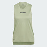 adidas Womens Terrex Multi Trail Running Tank Top Lime Aeroready Vest