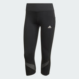 adidas Own The Run 3/4 Running Tights Gym Leggings Womens Tight Black Jogging XS