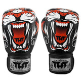 TUFF Muay Thai Boxing Gloves Tiger Sparring Kickboxing Black