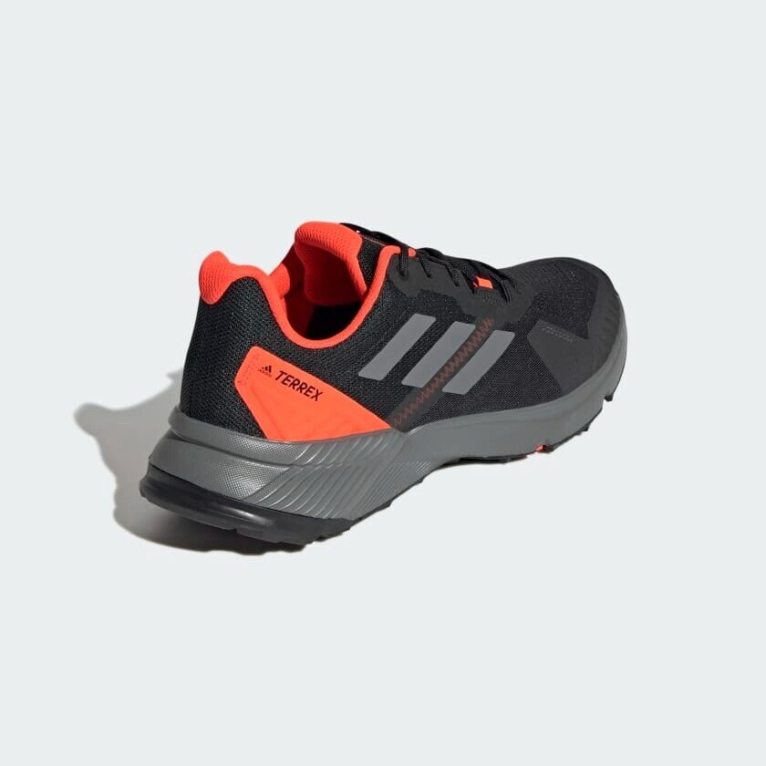 adidas Terrex Soulstride Trail Running Shoes Black Red Mens Trainers