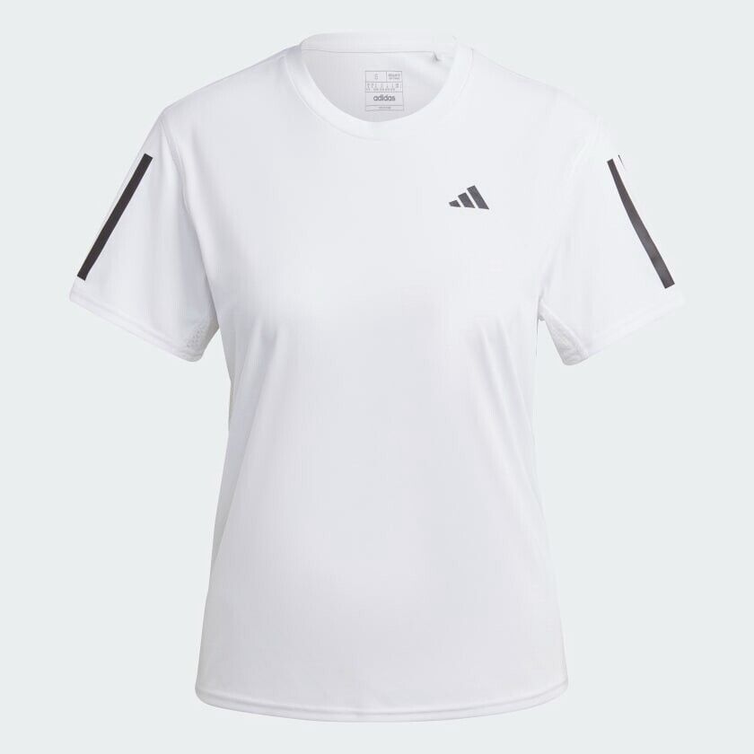 adidas Own The Run Womens Running T-Shirt White Breathable Top Aeroready