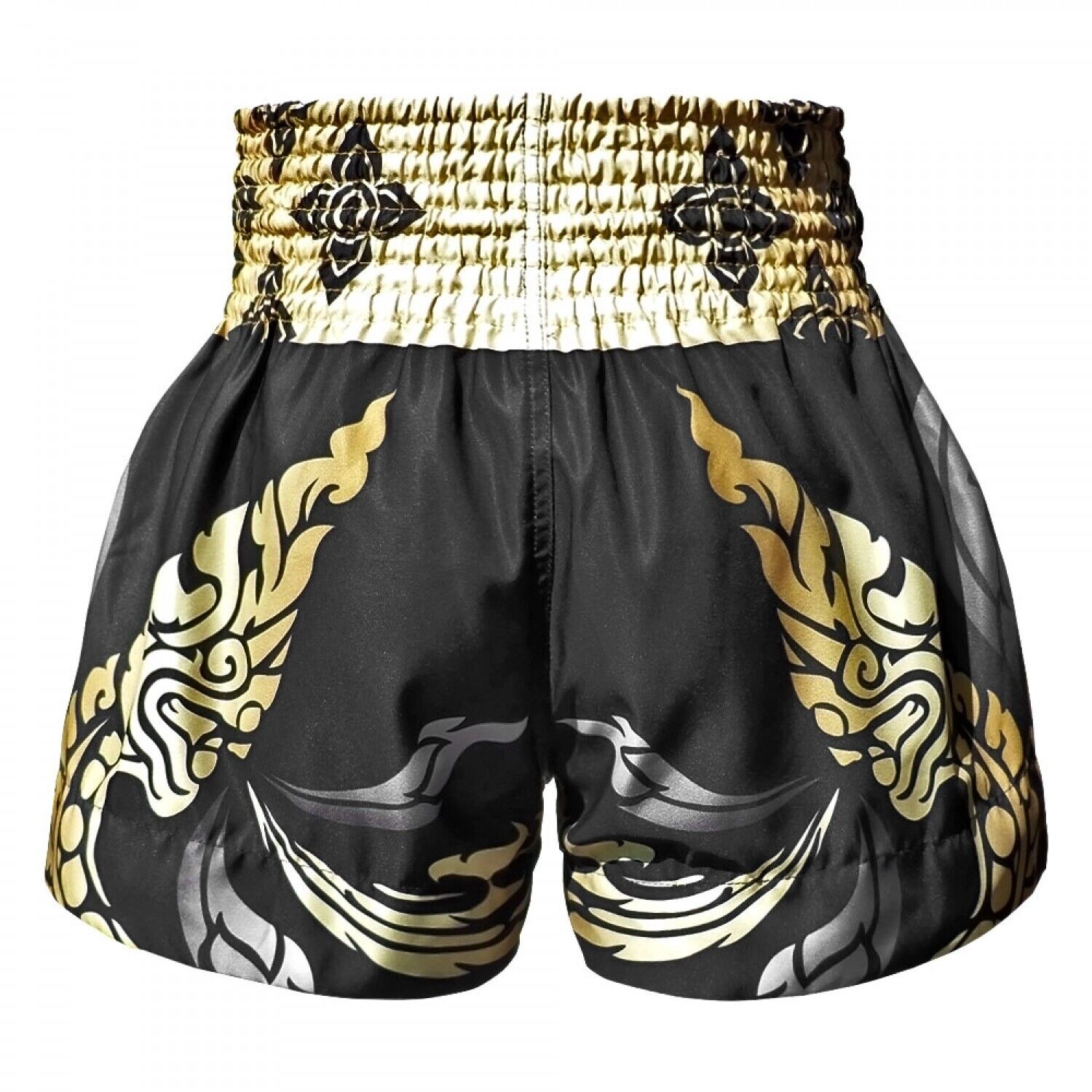 TUFF Muay Thai Shorts Thai King Of Naga Black MS631