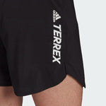 adidas Terrex Agravic Pro Trail Running Shorts Mens Black Pocket Pole Loops