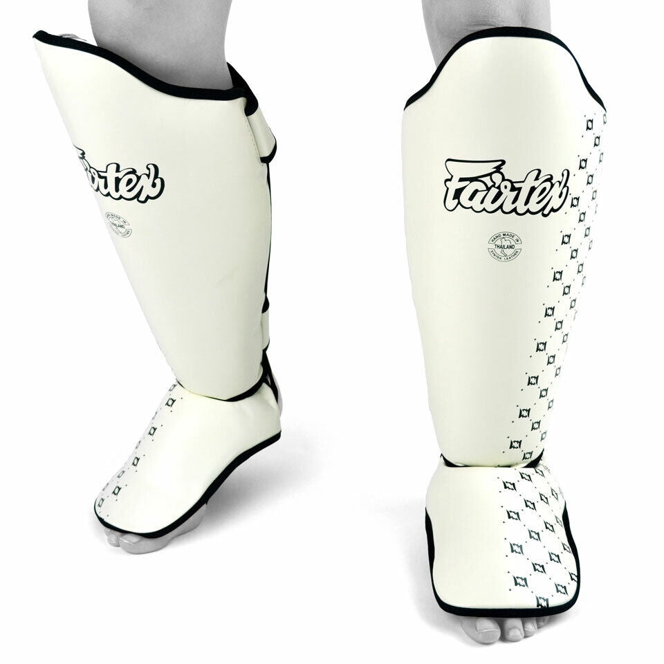 Fairtex SP5 Muay Thai Shin Guards Kickboxing Shin Pads MMA Green White Blue Red