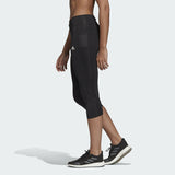 adidas Own The Run 3/4 Running Tights Gym Leggings Womens Tight Black Jogging XS