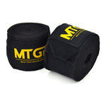 MTGP Muay Thai Grand Prix Official Handwraps Black 5m Cotton Kickboxing MMA