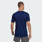 adidas Run It Mens Running T-Shirt Blue Sports Top Breathable Reflective Fitness