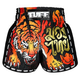 TUFF Muay Thai Shorts Black Furious Tiger MSC125