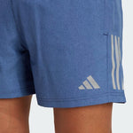 adidas Own The Run Mens Running Shorts Fitness Gym Pockets Grey Blue Reflective