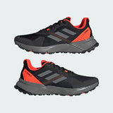 adidas Terrex Soulstride Trail Running Shoes Black Red Mens Trainers