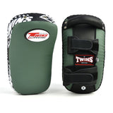 Twins Light Weight Muay Thai Pads Pair KPS10 Black / Green