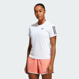 adidas Own The Run Womens Running T-Shirt White Breathable Top Aeroready