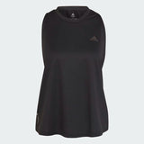 adidas Run Icons Womens Running Tank Top Vest Made With Nature Black Breathable