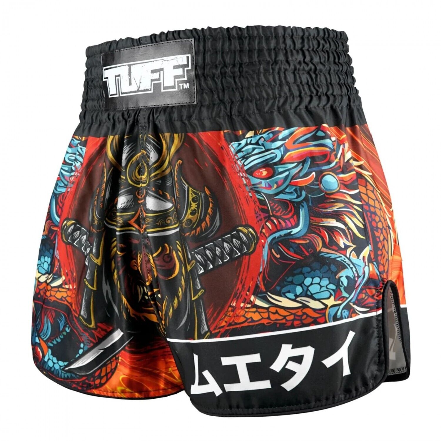 TUFF Muay Thai Shorts Seraphic Seiryu Samurai Saga RMS103