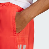 adidas Own The Run Mens Running Shorts Red Reflective Pockets Gym Fitness