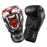 TUFF Muay Thai Boxing Gloves Tiger Sparring Kickboxing Black