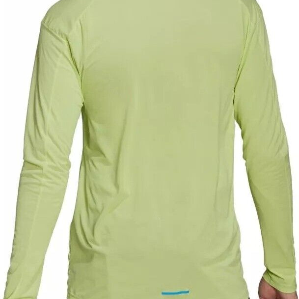 adidas Terrex TX Trail Running Long Sleeve T-shirt Mens Sports Top Lime