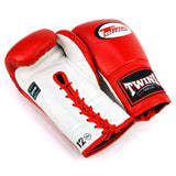 Twins Leather Lace-Up Muay Thai Boxing Gloves BGLL1