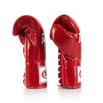 Fairtex BGL6 Leather Lace-Up Competition Fight Muay Thai Boxing Gloves