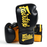 Fairtex Super Sparring Muay Thai Boxing Gloves BGV18 Black 20oz.