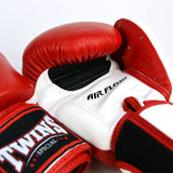 Twins Leather Muay Thai Boxing Gloves BGVLA2-2T Air Flow Black Green Red White