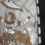 TUFF Muay Thai Shorts Hanuman Yantra with War Flag MSC118