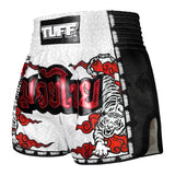 TUFF Muay Thai Shorts White Twin Tiger MSC121