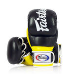 Fairtex Sparring Leather MMA Gloves FGV18 Hybrid Martial Arts 7 oz. Black