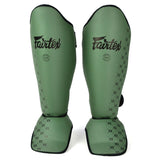 Fairtex SP5 Muay Thai Shin Guards Kickboxing Shin Pads MMA Green White Blue Red