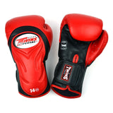 Twins Leather Deluxe Muay Thai Boxing Gloves BGVL6 Black Red White Green