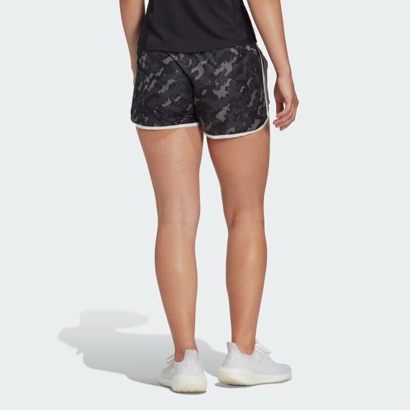 adidas M20 Womens Running Shorts Marathon AEROREADY Black Camo