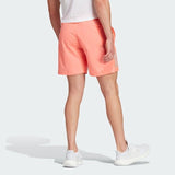 adidas Own The Run Mens Running Shorts Coral Breathable Reflective Zip Pockets