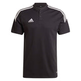 adidas Condivo 22 Mens Football Polo Shirt Black Sports Teamwear Top