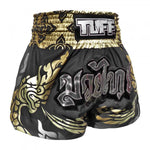 TUFF Muay Thai Shorts Thai King Of Naga Black MS631