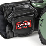 Twins Leather Deluxe Muay Thai Boxing Gloves BGVL6 Black Red White Green