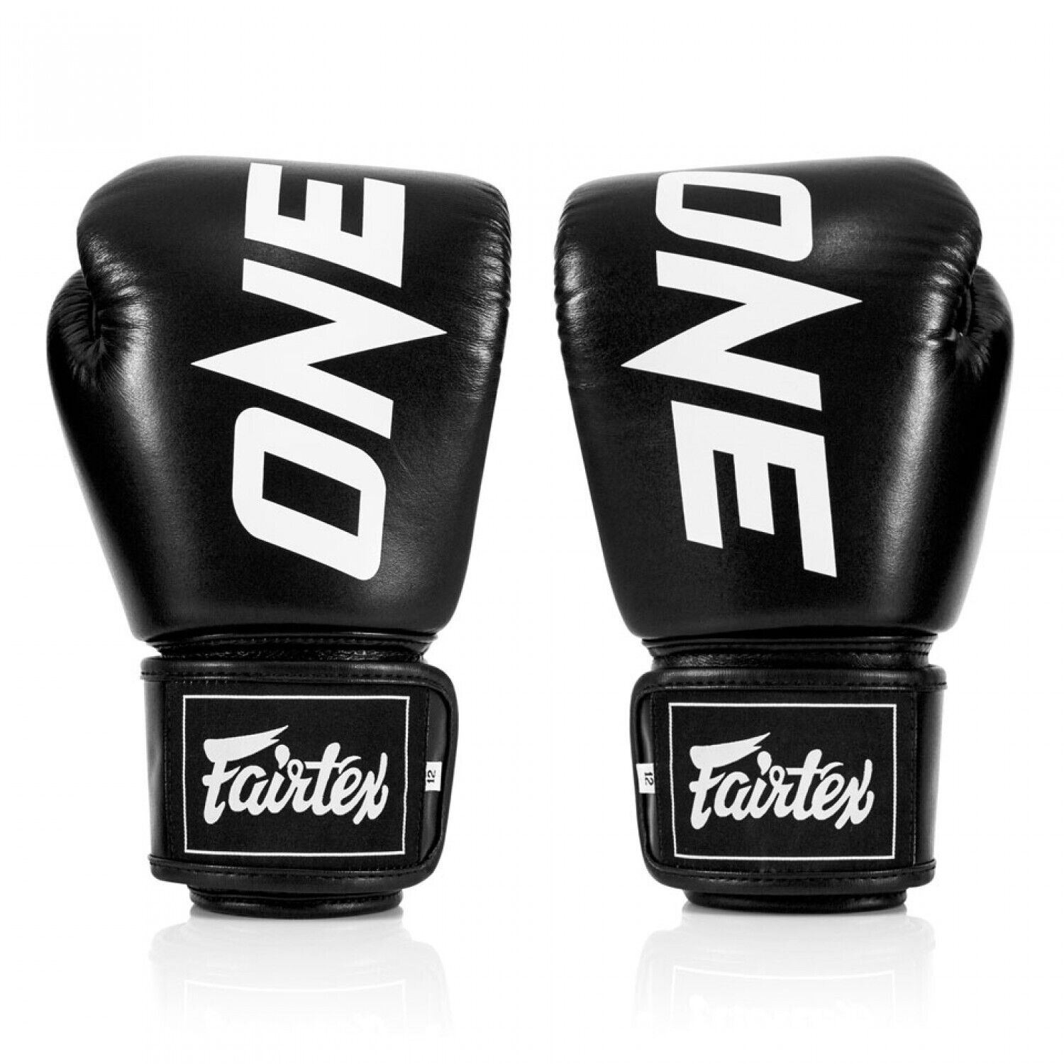 Fairtex BGV X ONE Leather Boxing Gloves Muay Thai Kickboxing MMA Black Sparring