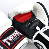 Twins Leather Muay Thai Boxing Gloves BGVLA2-2T Air Flow Black Green Red White