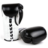 Fairtex BGL3 Leather Lace-Up Sparring Muay Thai Boxing Gloves