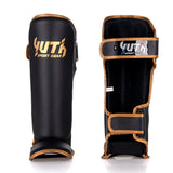 Yuth Gold Muay Thai Shin Guards Adult Kickboxing Pads MMA