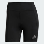 adidas Own The Run Womens Compression Shorts Base Running Tights Black Pockets