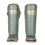 Yuth Gold Muay Thai Shin Guards Adult Kickboxing Pads MMA