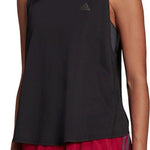 adidas Run Icons Womens Running Tank Top Vest Made With Nature Black Breathable