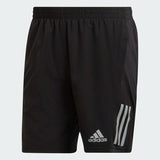 adidas Own The Run Mens Running Shorts Black Reflective Pockets Gym Fitness