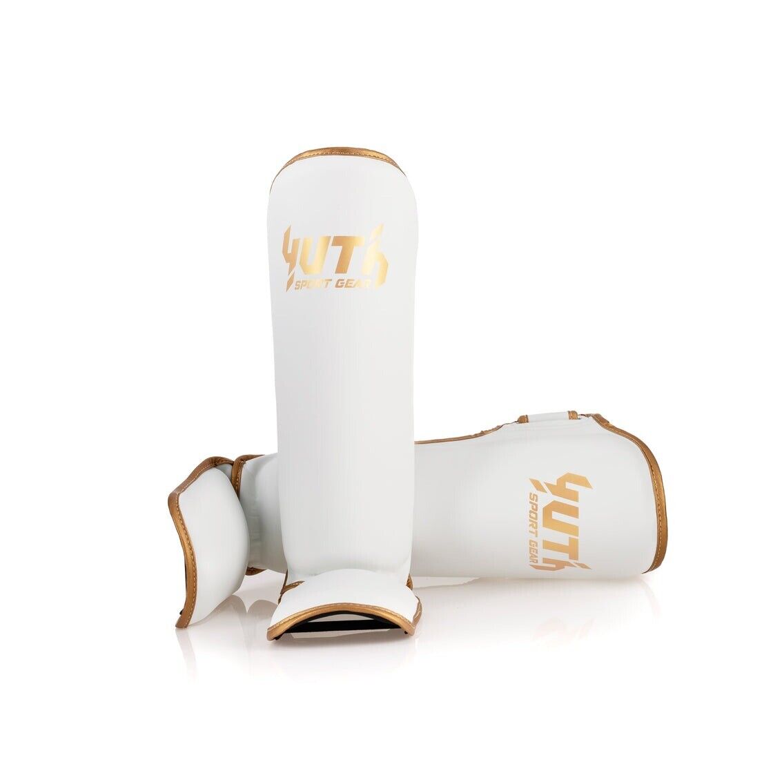 Yuth Gold Muay Thai Shin Guards Adult Kickboxing Pads MMA