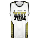 TUFF Golden Gladiator Muay Thai Training Tank Top Vest Kickboxing TT103