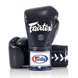 Fairtex BGL6 Leather Lace-Up Competition Fight Muay Thai Boxing Gloves