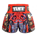 TUFF Muay Thai Shorts Armour MS657 Samurai Kickboxing MMA Traditional Style